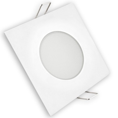 ARO LED FIJO IP65 CUAD.BLANCO    5W FRIA